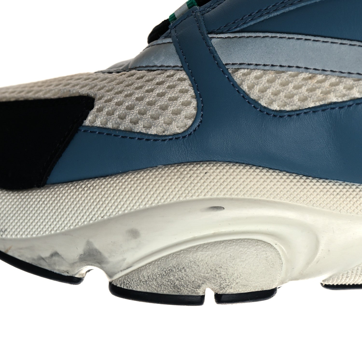 Christian Dior Technical Mesh Calfskin Mens B22 Sneakers 43 Blue Yellow 9 of 13