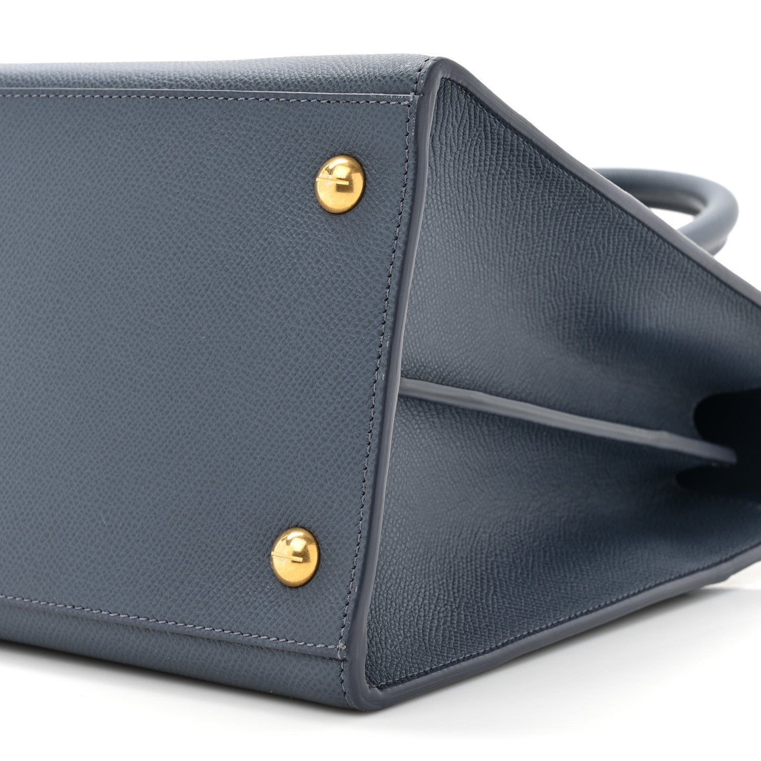 Christian Dior Grained Calfskin Large St. Honore Tote Blue 10 of 15