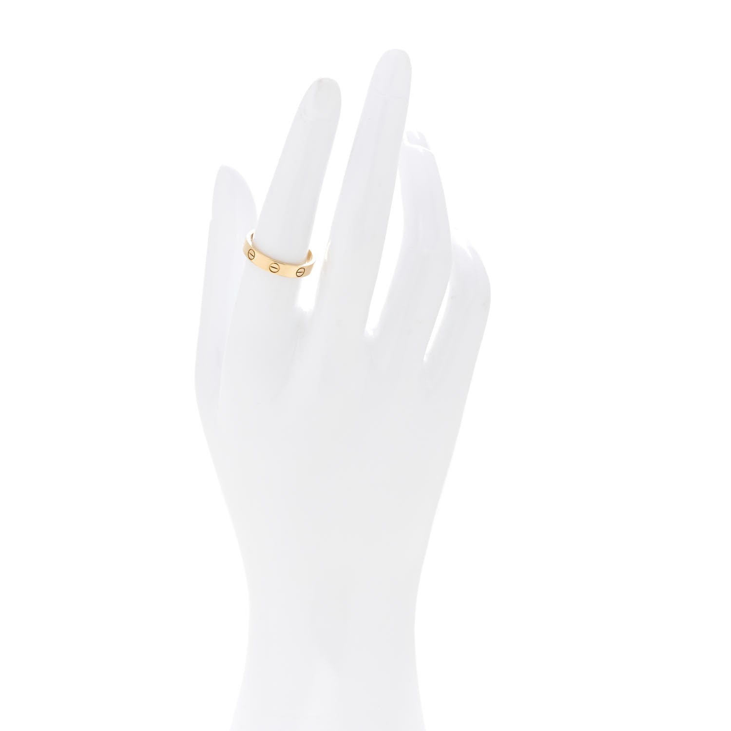 Cartier 18K Yellow Gold 3.5mm LOVE Wedding Band Ring 54 6.75 2 of 5