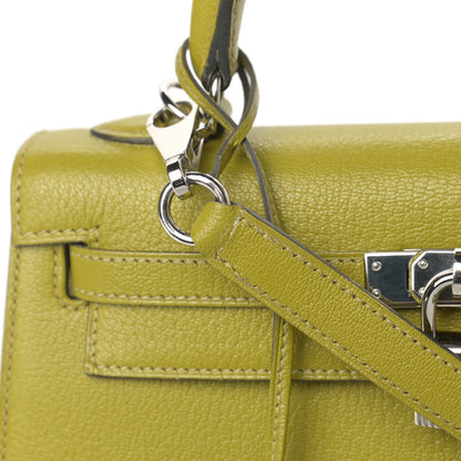 Hermes Chevre Mysore Kelly Sellier 25 Vert Anis 17 of 19