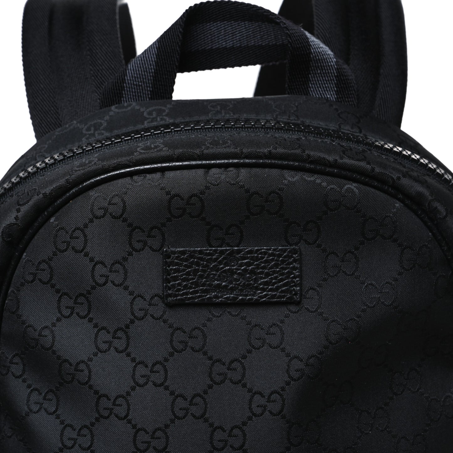 Nylon Monogram Slim Backpack Black