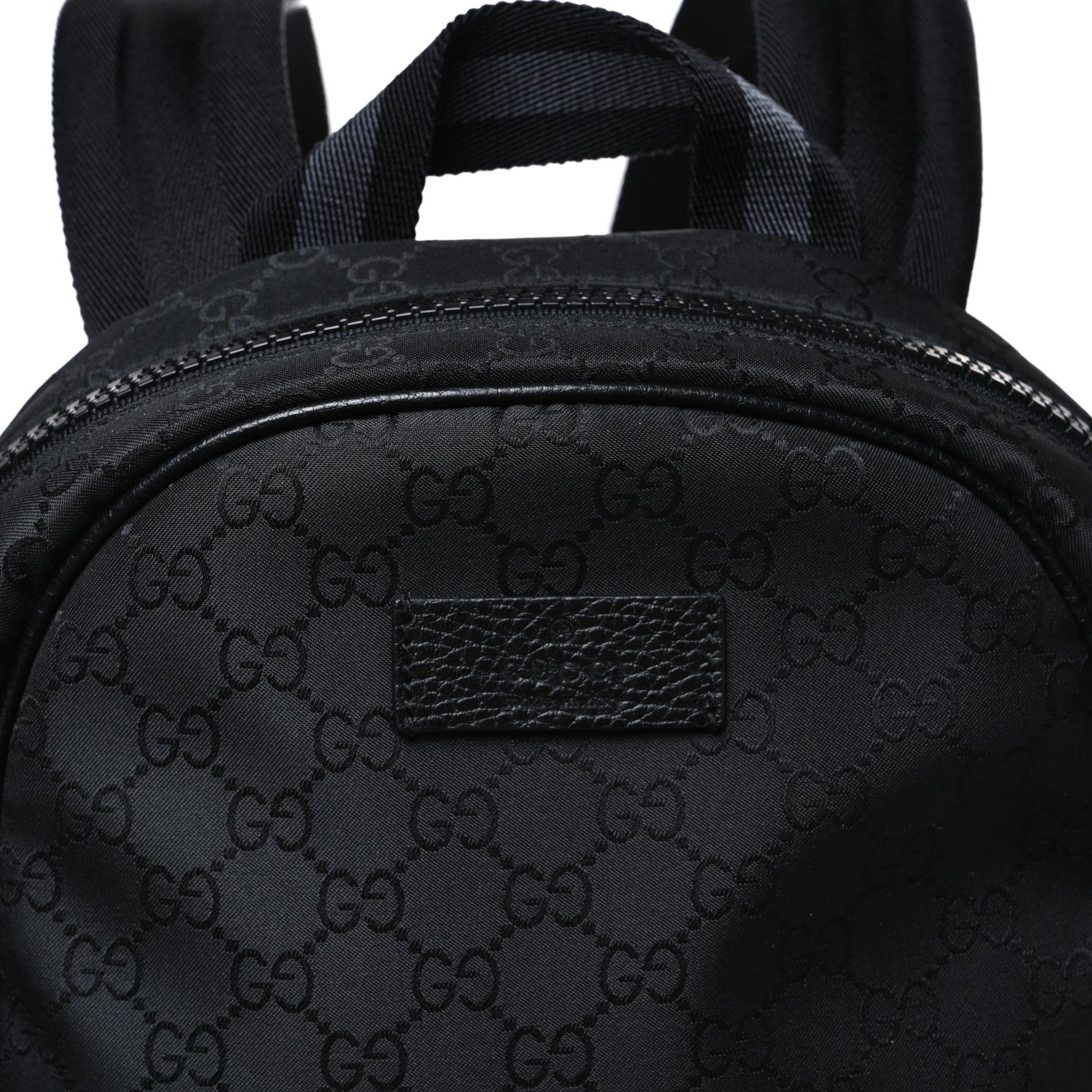 Gucci Nylon Monogram Slim Backpack Black 7 of 9