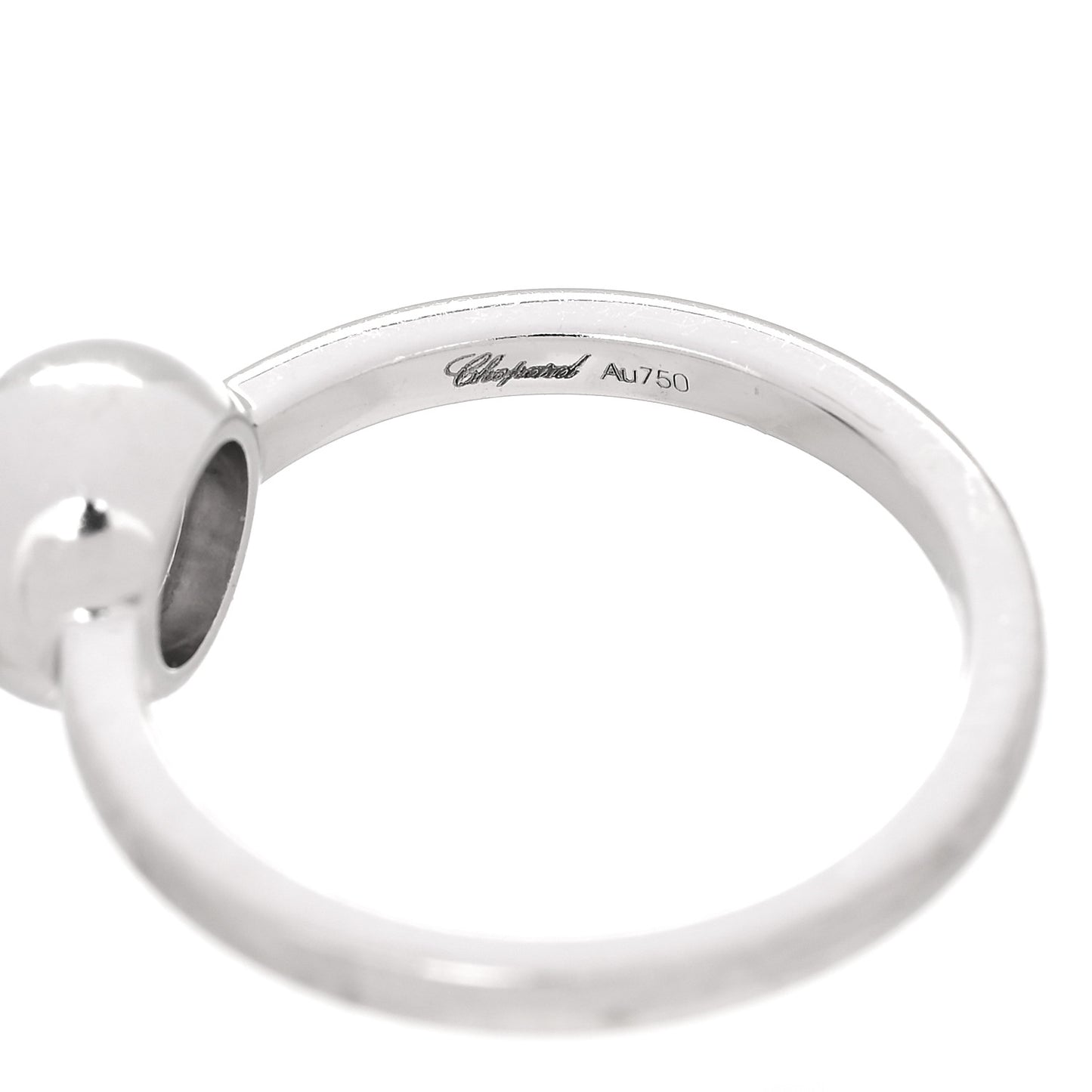 18K White Gold Diamond Happy Diamonds Icons Ring 52 6