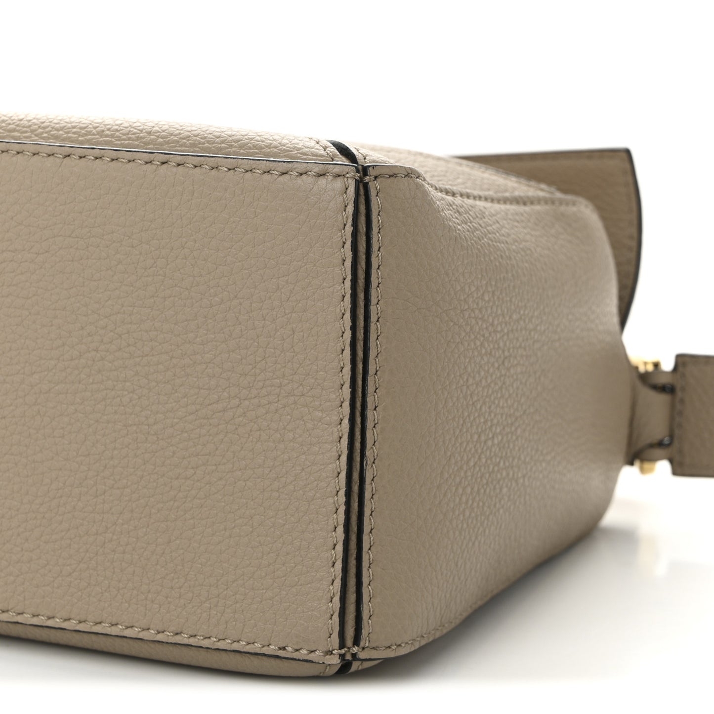 Grained Calfskin Small Puzzle Bag Sand