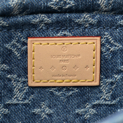 Louis Vuitton Monogram Denim Croissant MM Blue 6 of 10