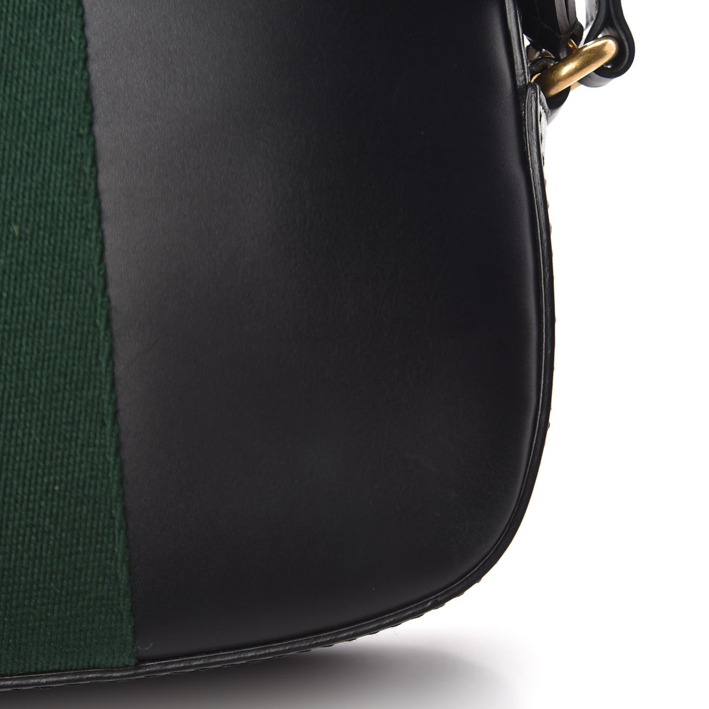 Calfskin Web Small Webby Bee Shoulder Bag Black