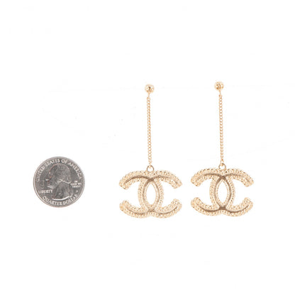 Chanel CC Drop Earrings Gold 2 of 4