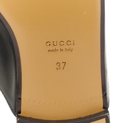 Gucci Calfskin Womens Princetown Slippers 37 Black 8 of 9