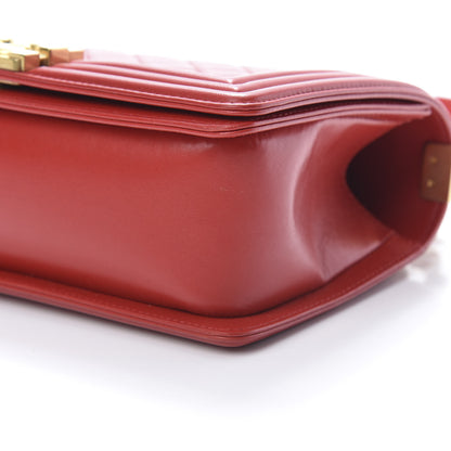 Chanel Lambskin Quilted Medium Boy Flap Red 10 of 11