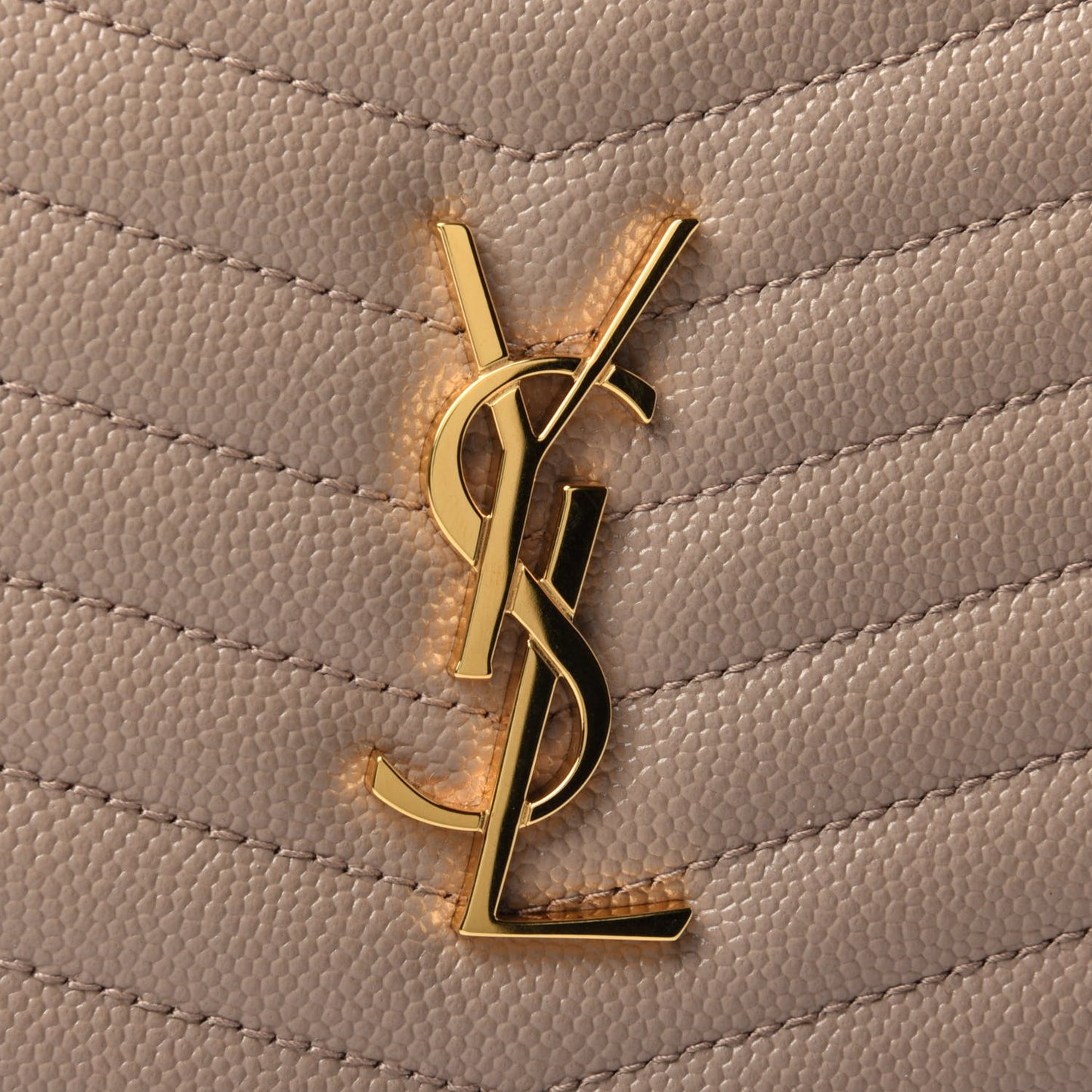 Grain De Poudre Matelasse Monogram Mini Lou Camera Bag Dark Beige