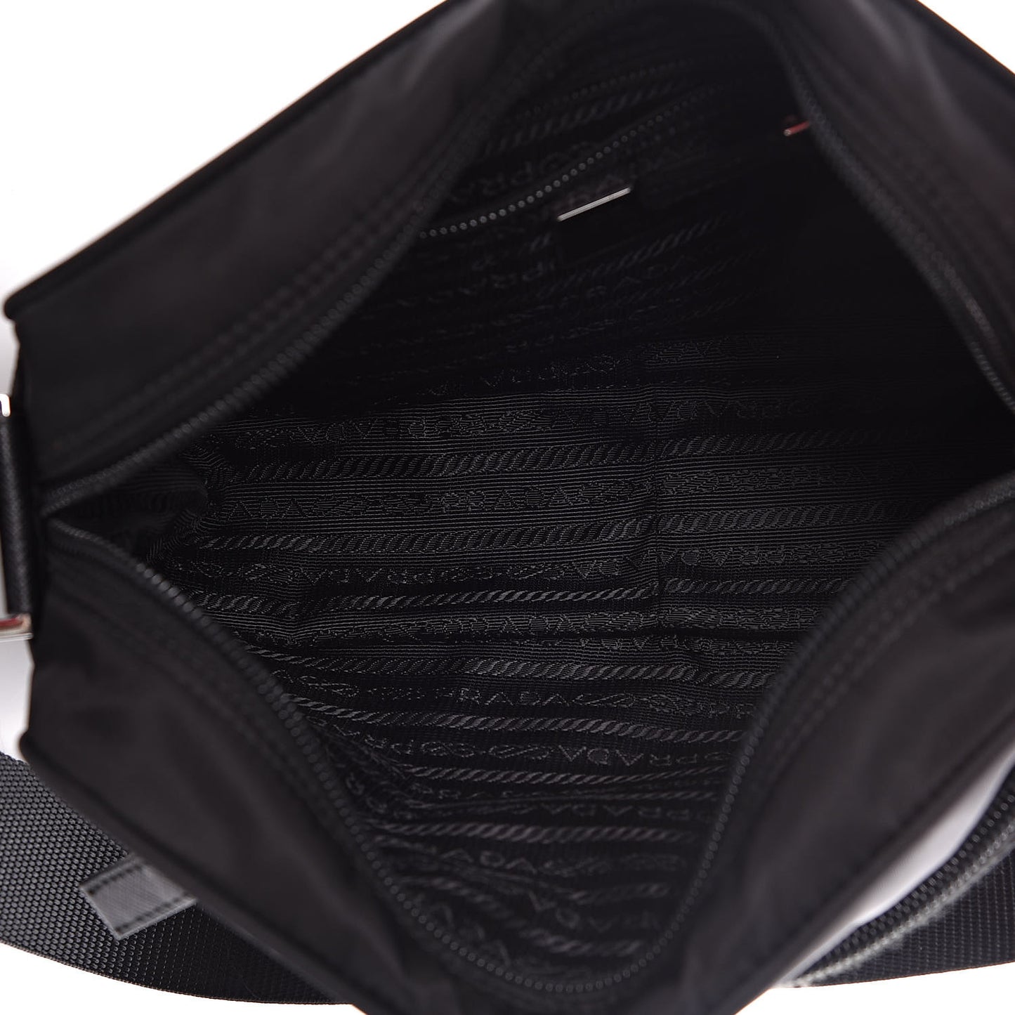 Nylon Vela Messenger Bag Black
