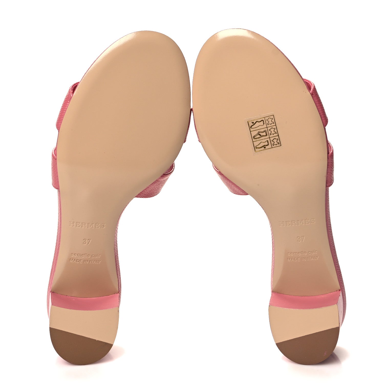 Hermes Epsom Oasis Sandals 37 Rose De Venise 5 of 9