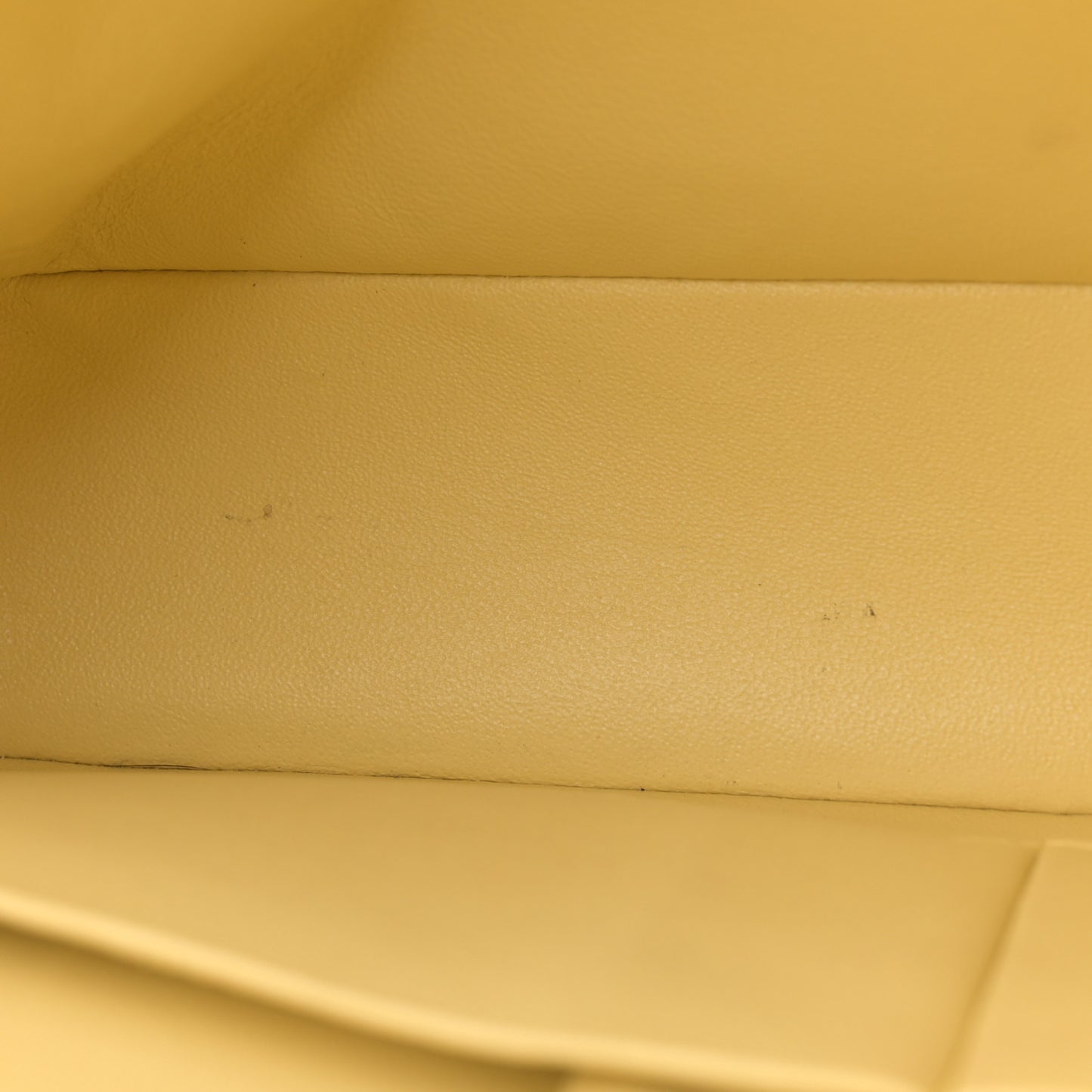 Caviar Quilted Medium Double Flap Light Yellow