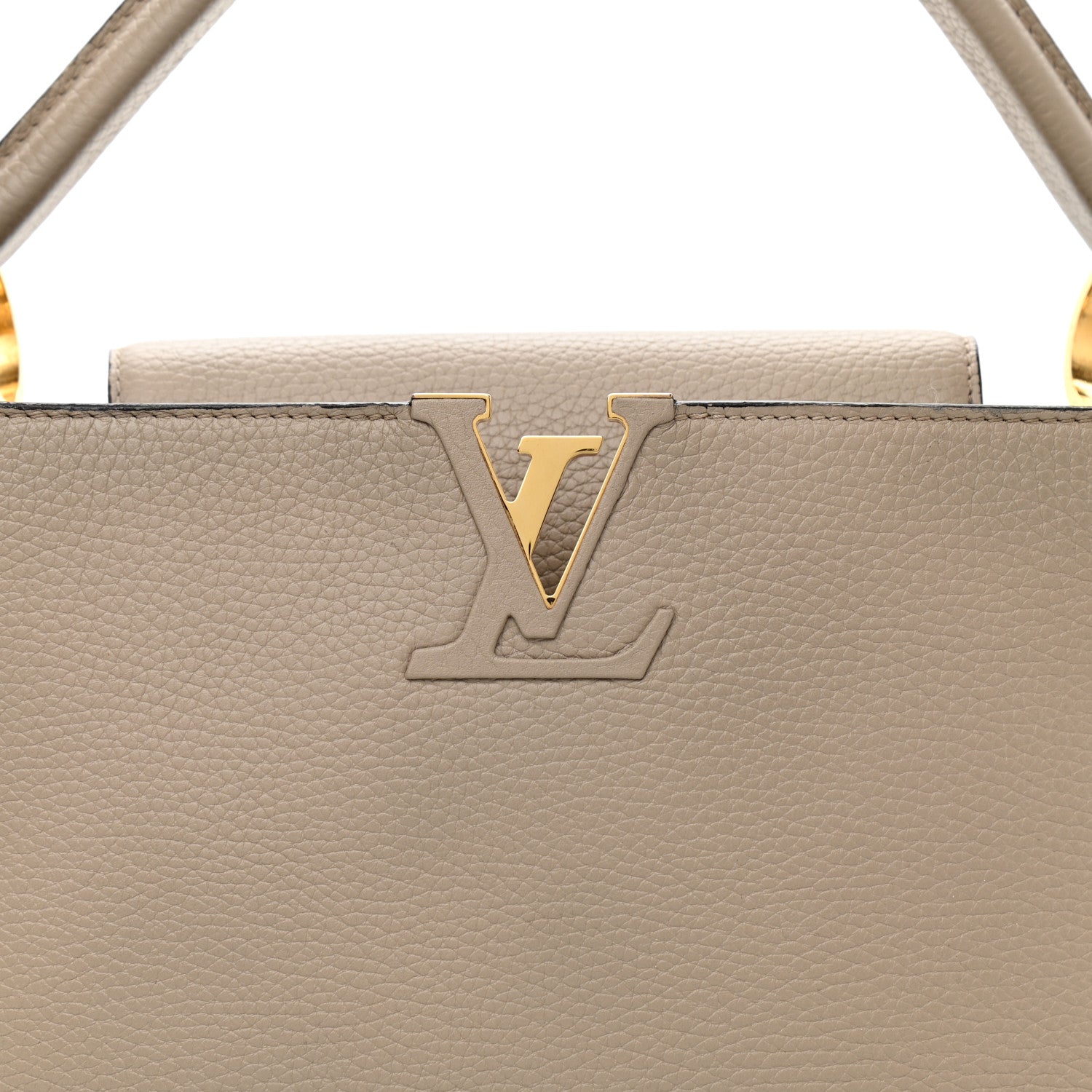 Louis Vuitton Taurillon Capucines MM Galet 5 of 9