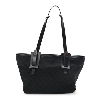 Gucci Canvas Monogram Tote Black 1 of 10