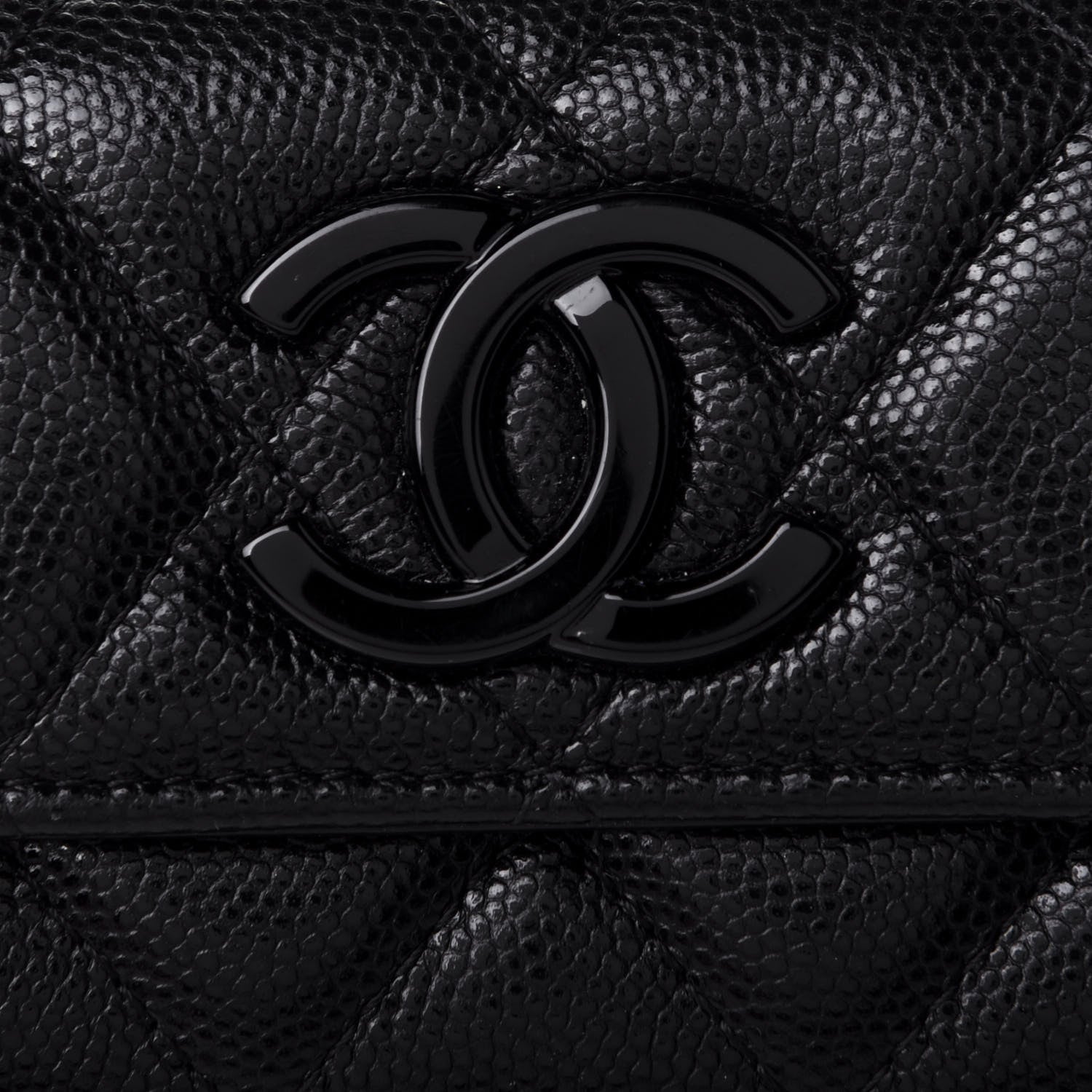 Chanel Caviar Quilted My Everything Small Flap Wallet Black 10 of 10