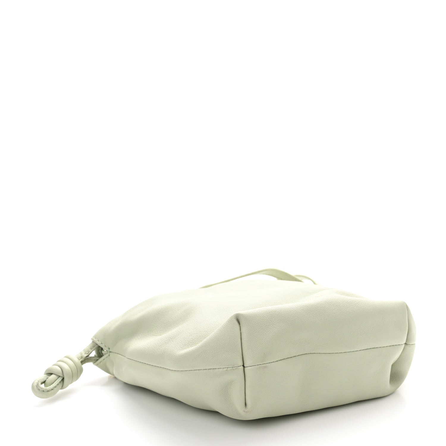 Loewe Mellow Nappa Donut Chain Mini Flamenco Knot Clutch Spring Jade 4 of 12