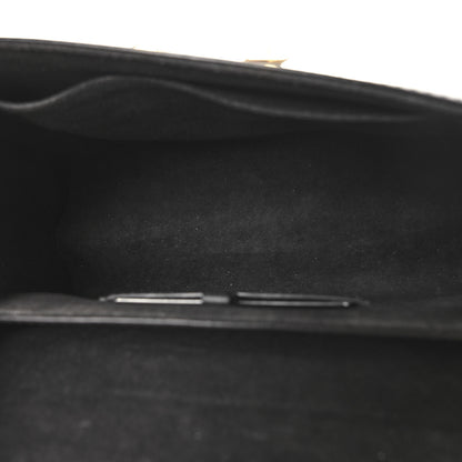 Louis Vuitton Veau Satin Monogram Twist Shoulder Bag MM Black 6 of 13