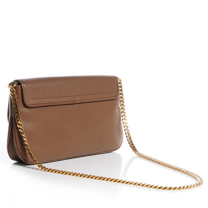Gucci Cellarius Calfskin Medium 1973 Chain Shoulder Bag Marron Glace 4 of 12