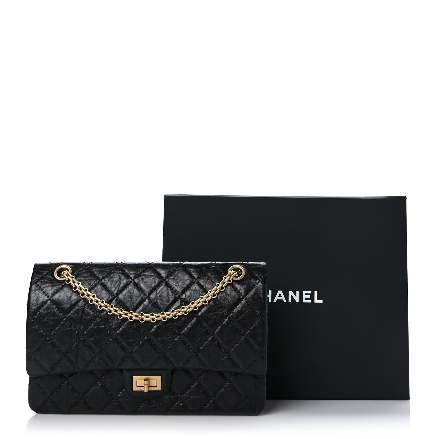 Chanel Aged Calfskin Quilted 2.55 Reissue 226 Flap Black 10 of 10