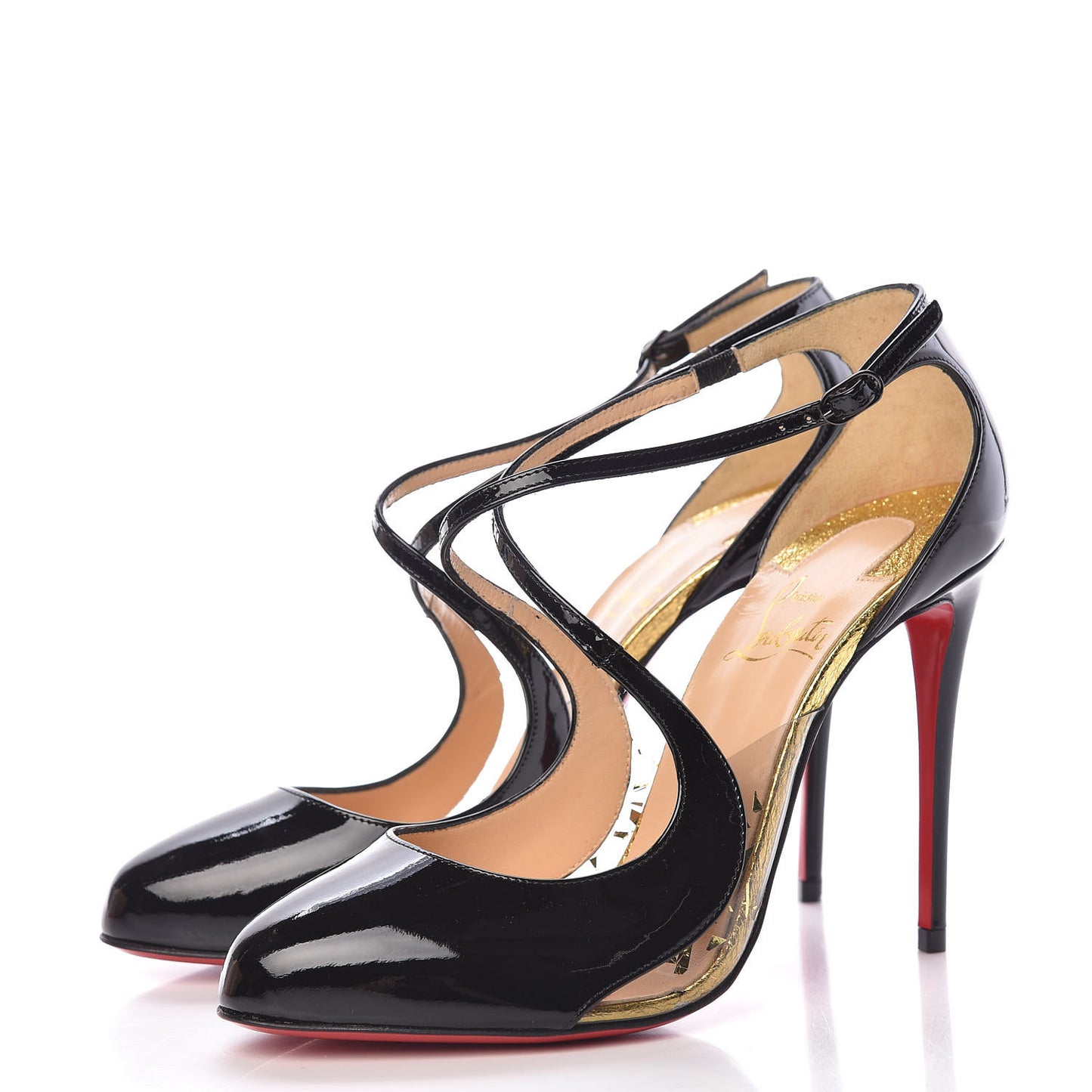 Patent PVC Crossettinetta 100 Pumps 37.5 Black