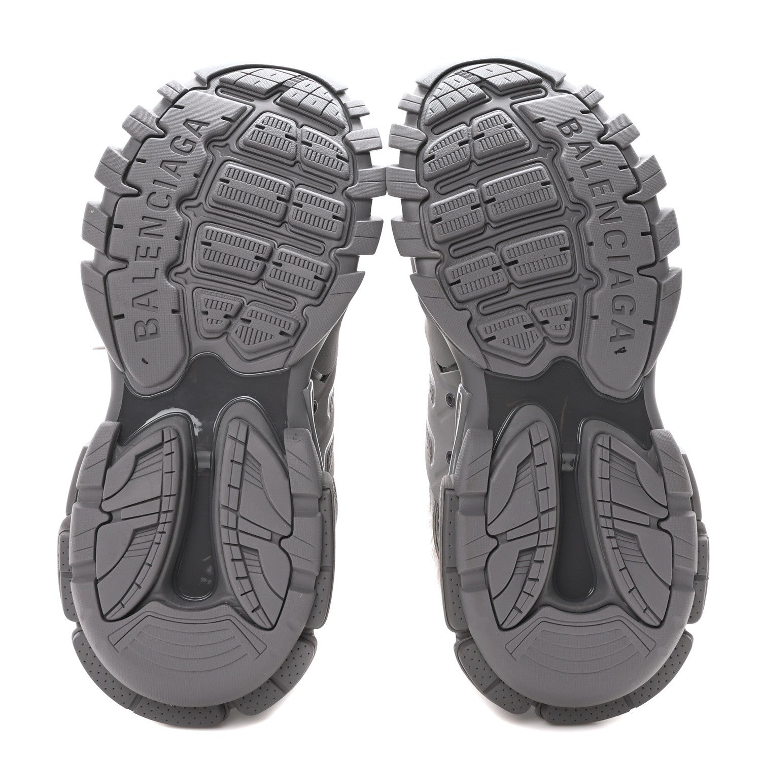 Balenciaga Mesh Rubber Faux Fur Track Sneakers 41 Grey 6 of 8