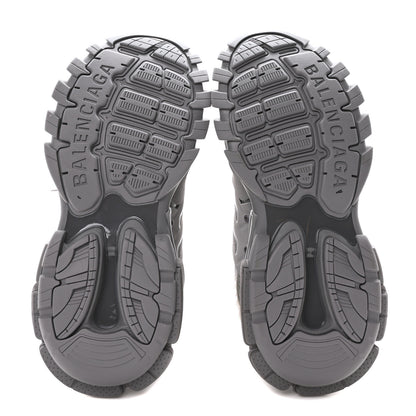 Balenciaga Mesh Rubber Faux Fur Track Sneakers 41 Grey 6 of 8