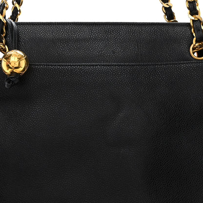 Chanel Caviar CC Shoulder Bag Black 9 of 11