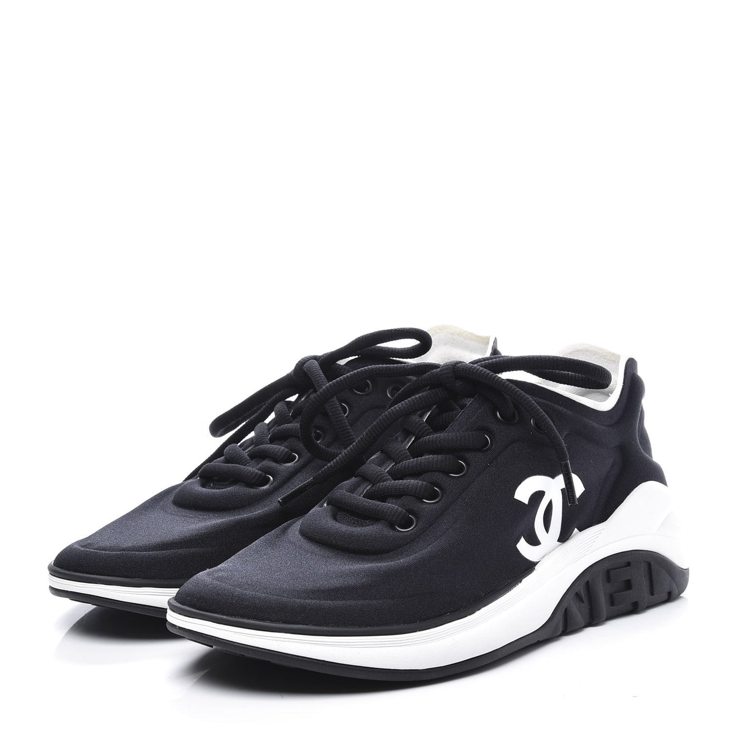 Lycra Womens CC Sneakers 36.5 Black