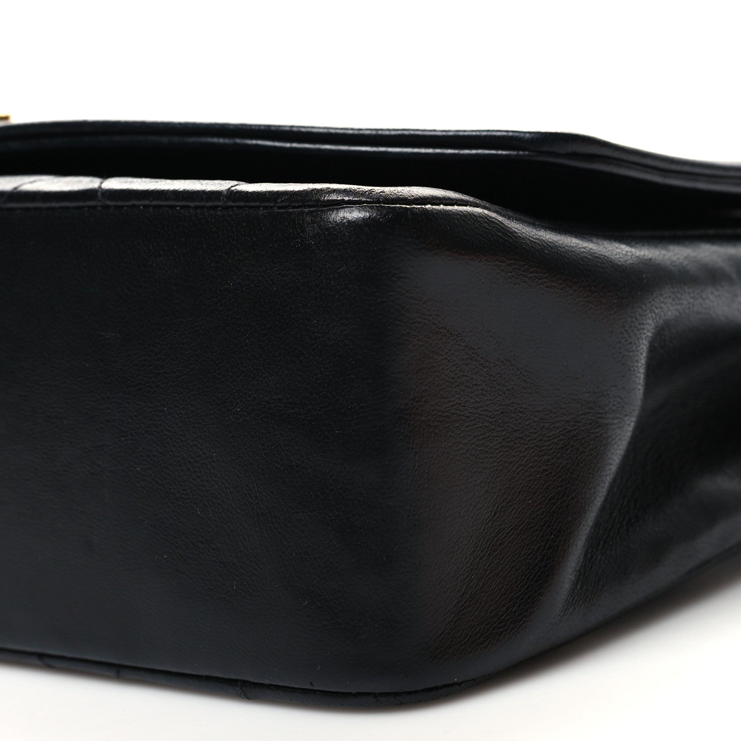 Chanel Lambskin Quilted Medium Single Flap Black 10 of 11