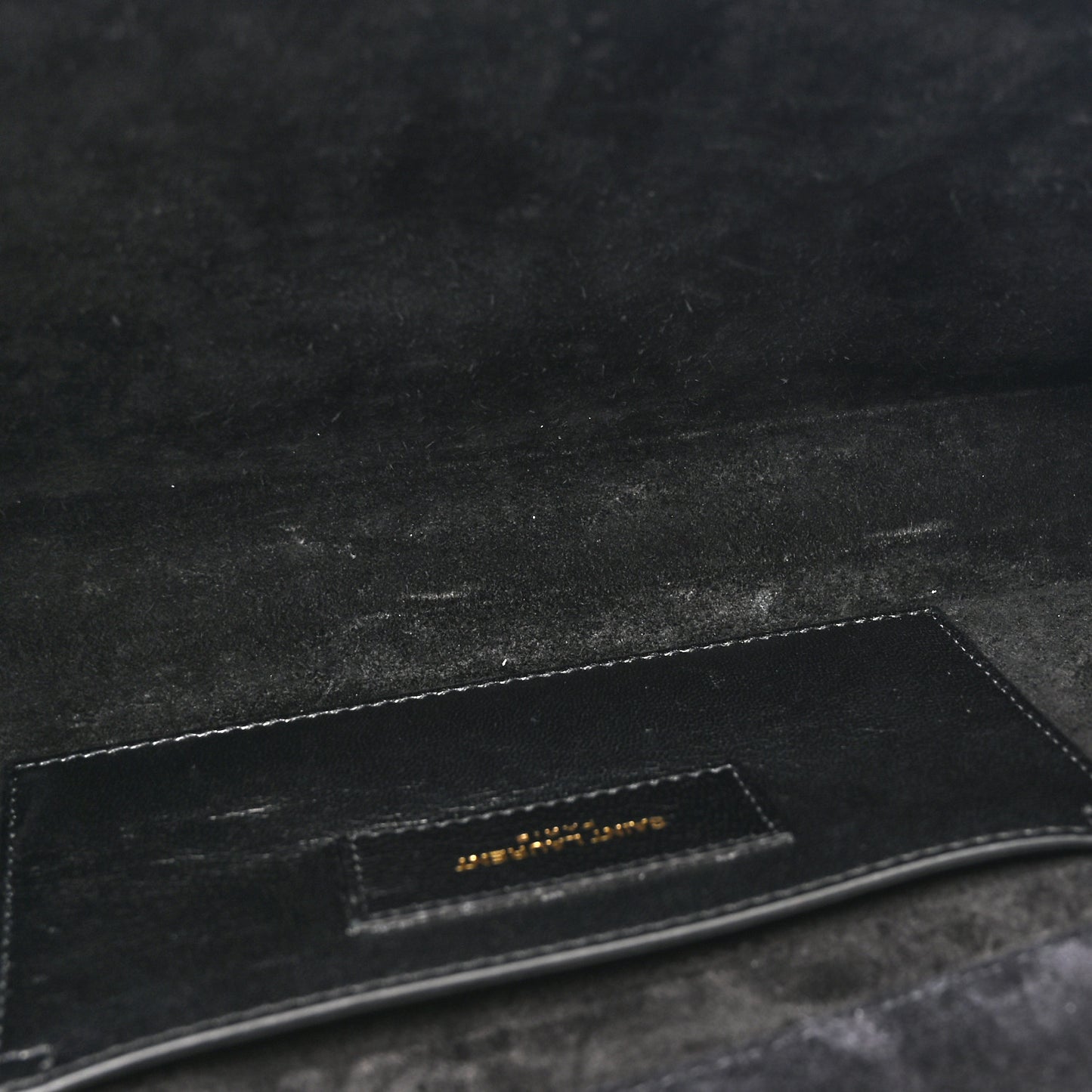 Textured Metallic Calfskin Classic Monogram Cassandre Clutch Silver