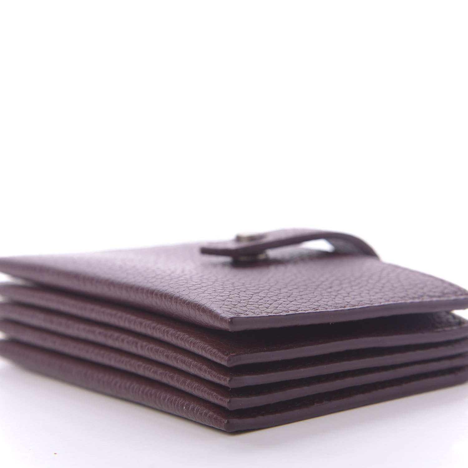 Saint Laurent Grained Calfskin Accordion Wallet Bordeaux 6 of 10