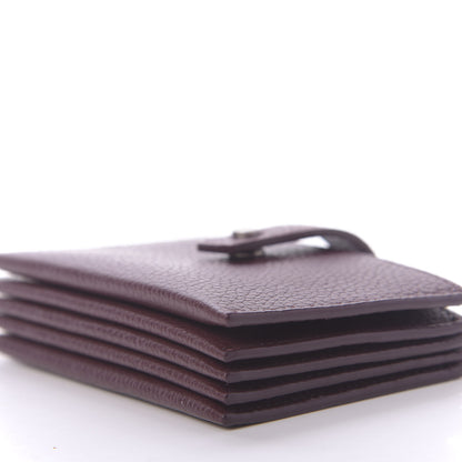 Saint Laurent Grained Calfskin Accordion Wallet Bordeaux 6 of 10
