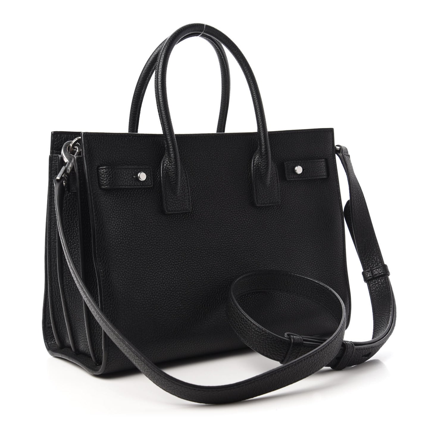Grained Calfskin Baby Sac De Jour Souple Black