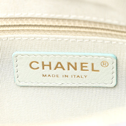 Chanel Goatskin Quilted Waist Bag Green Blue Pink 6 of 10