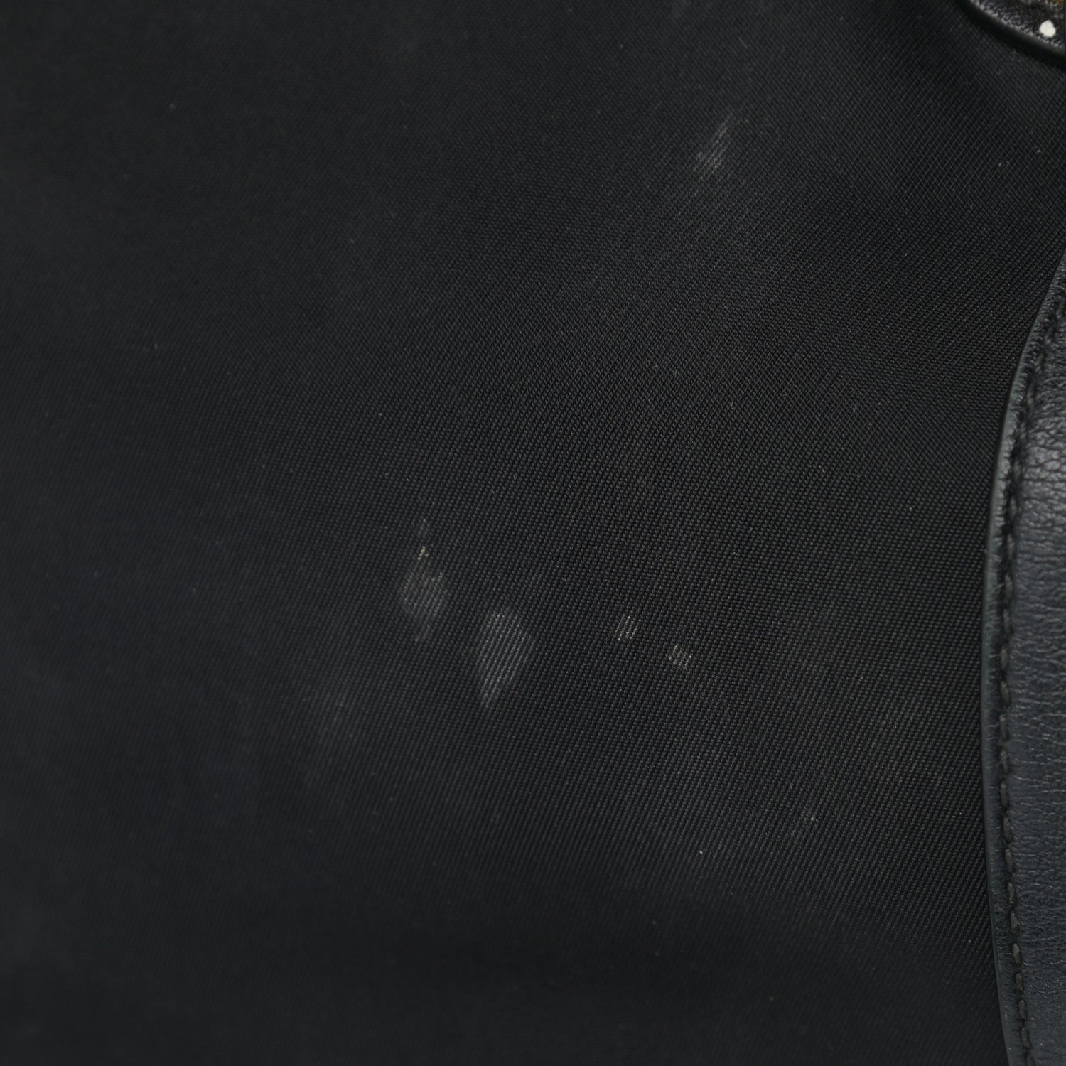 Prada Tessuto Nylon Soft Calfskin Shopping Satchel Black 12 of 15