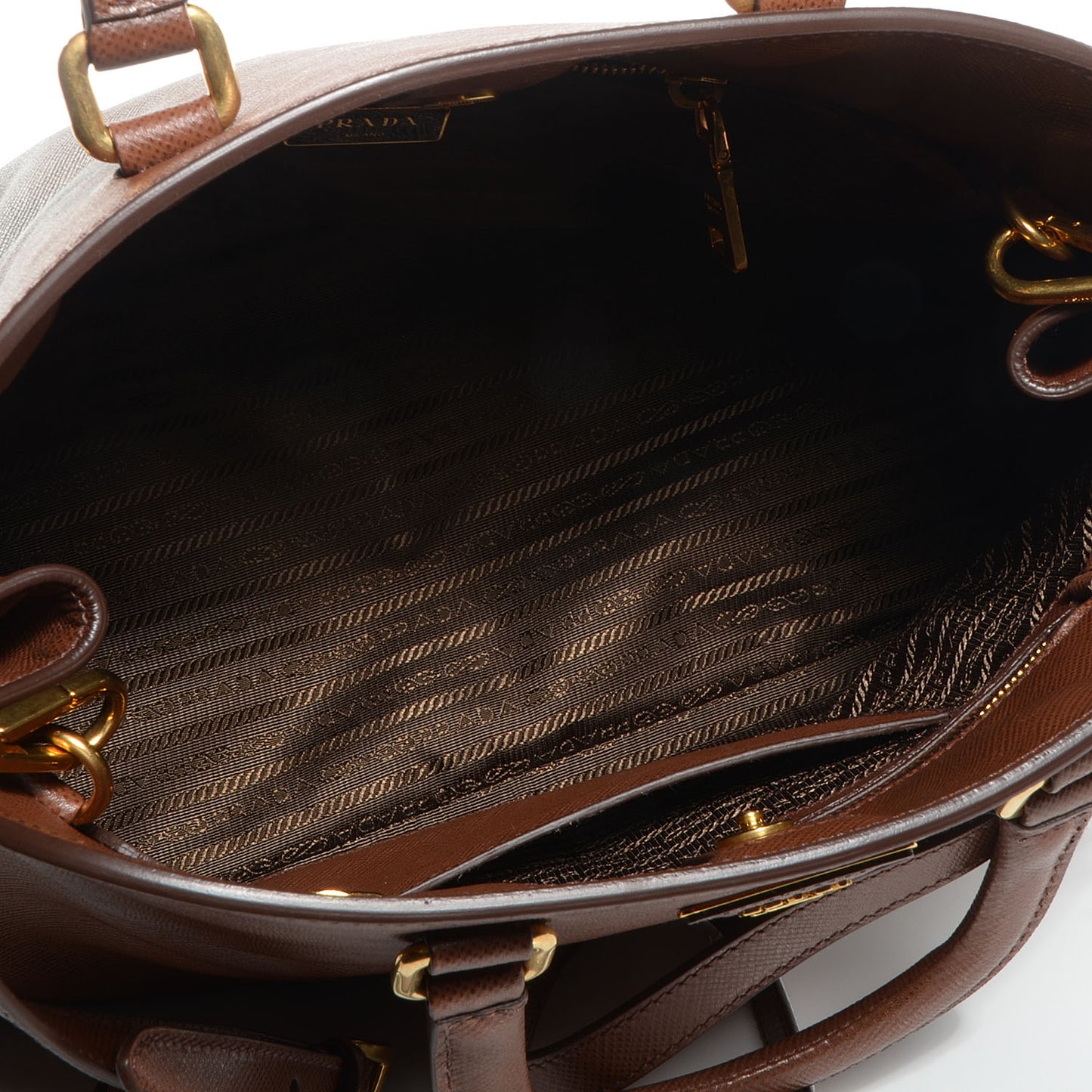 Saffiano Cuir Brevetto Satchel Palissandro