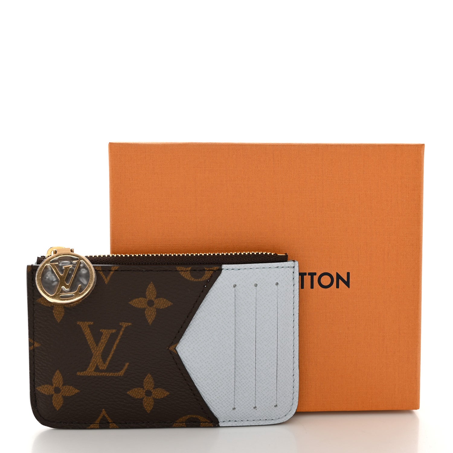Louis Vuitton Monogram Zipped Romy Card Holder Olympe Blue 3 of 8