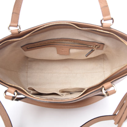 Gucci Pebbled Calfskin Small Soho Top Handle Bag Camelia 6 of 11