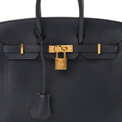 Hermes Togo Birkin 25 Bleu Nuit 8 of 13