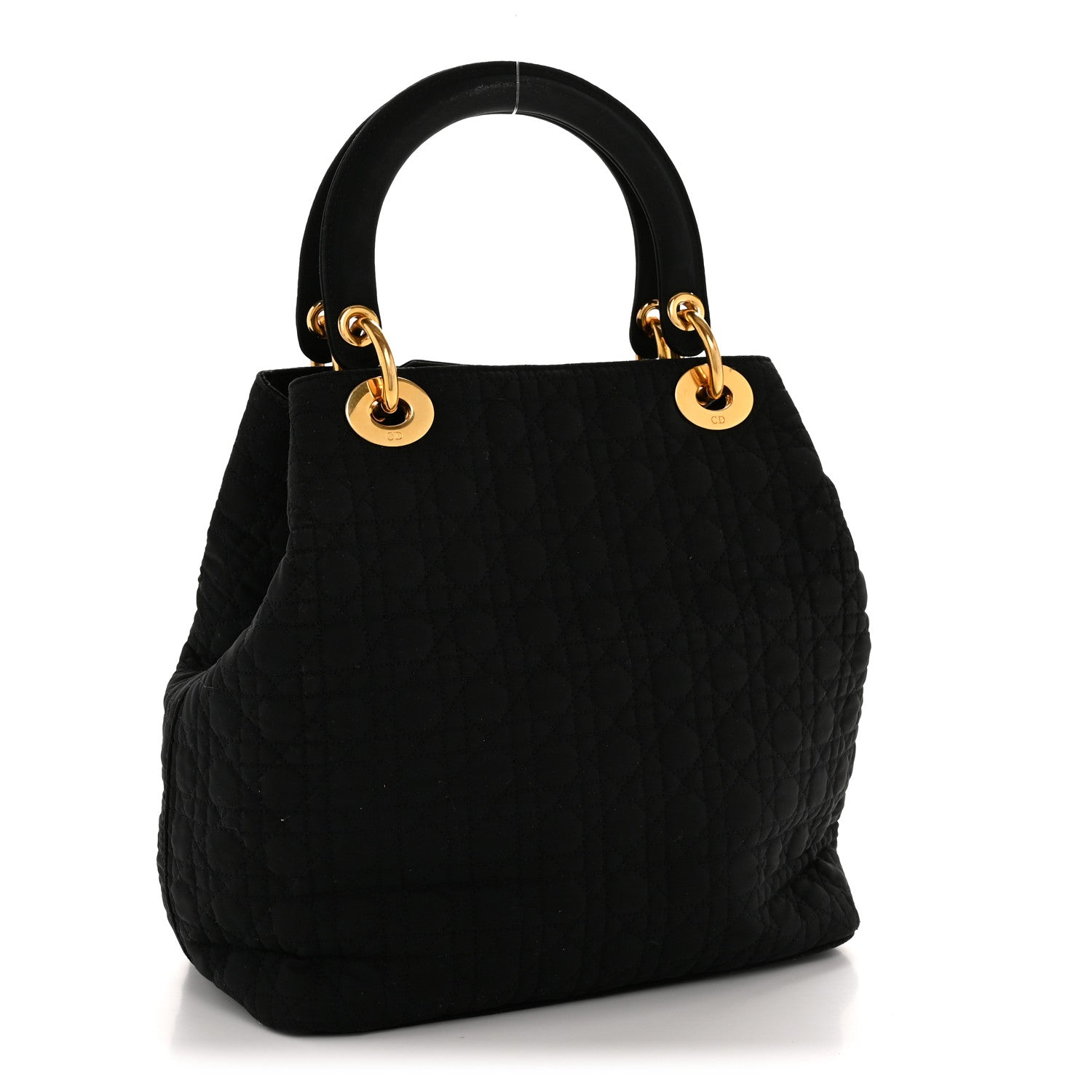 Christian Dior Nylon Cannage Medium Lady Dior Black 4 of 27