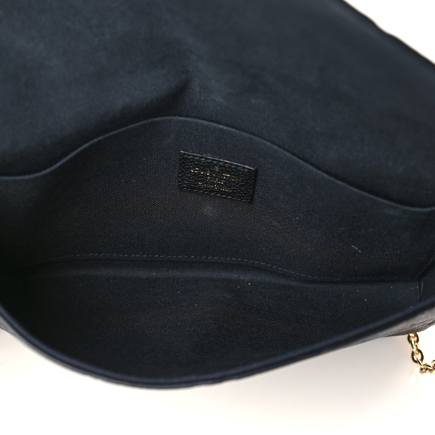 Louis Vuitton Empreinte Pochette Felicie Chain Wallet Black 6 of 10