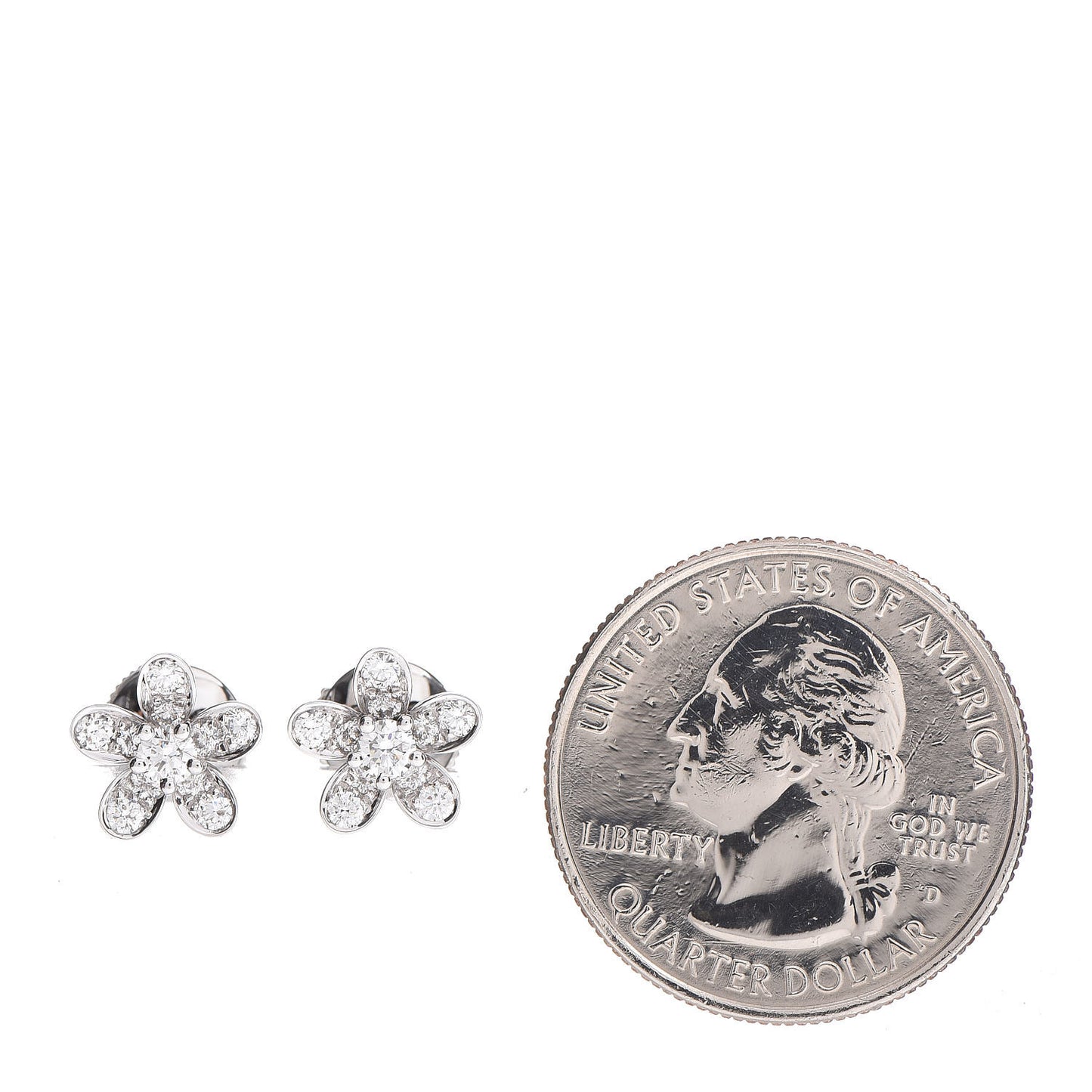 18K White Gold Diamond Socrate Earrings