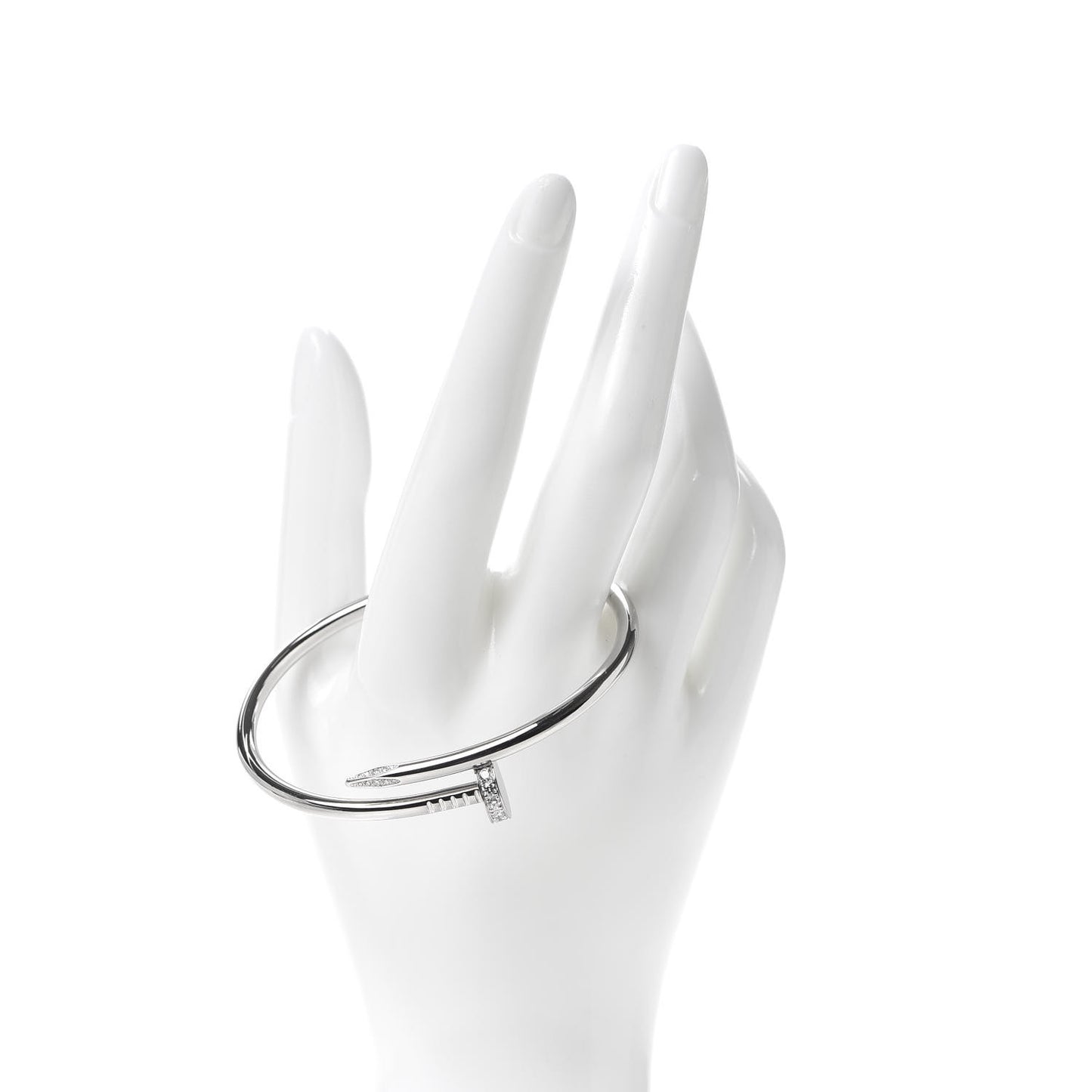18K White Gold Diamond Juste Un Clou Bracelet 18