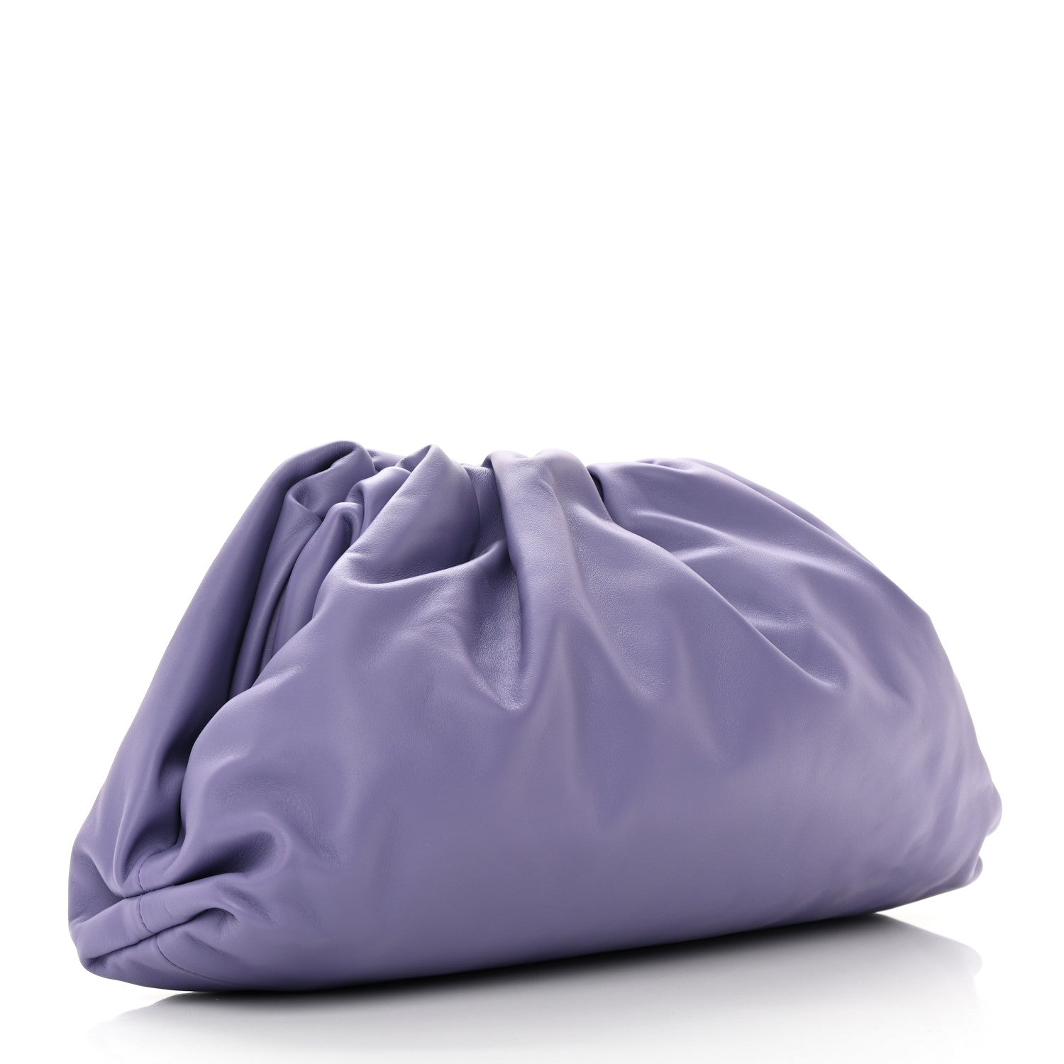 Bottega Veneta Smooth Butter Calf The Pouch Oversized Clutch Purple 3 of 10