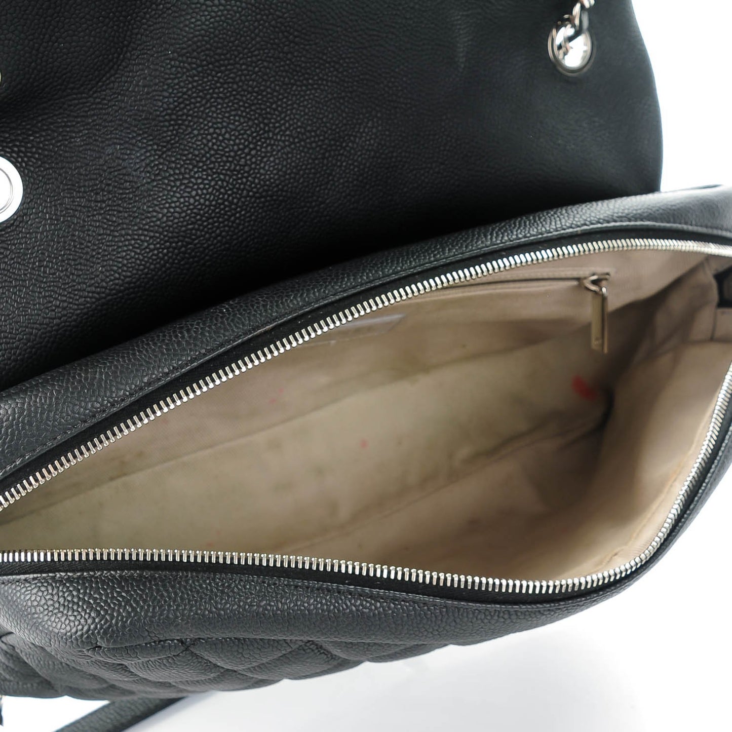 Caviar Quilted Jumbo Easy Flap Black