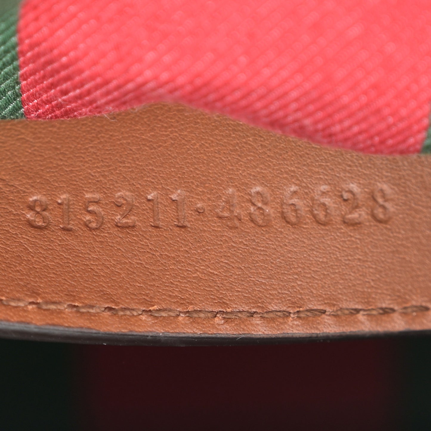GG Supreme Monogram Textured Calfskin Emblem Mini Shoulder Bag Beige Dark Brown
