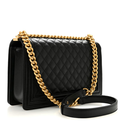 Chanel Caviar Quilted New Medium Boy Flap Black 3 of 11