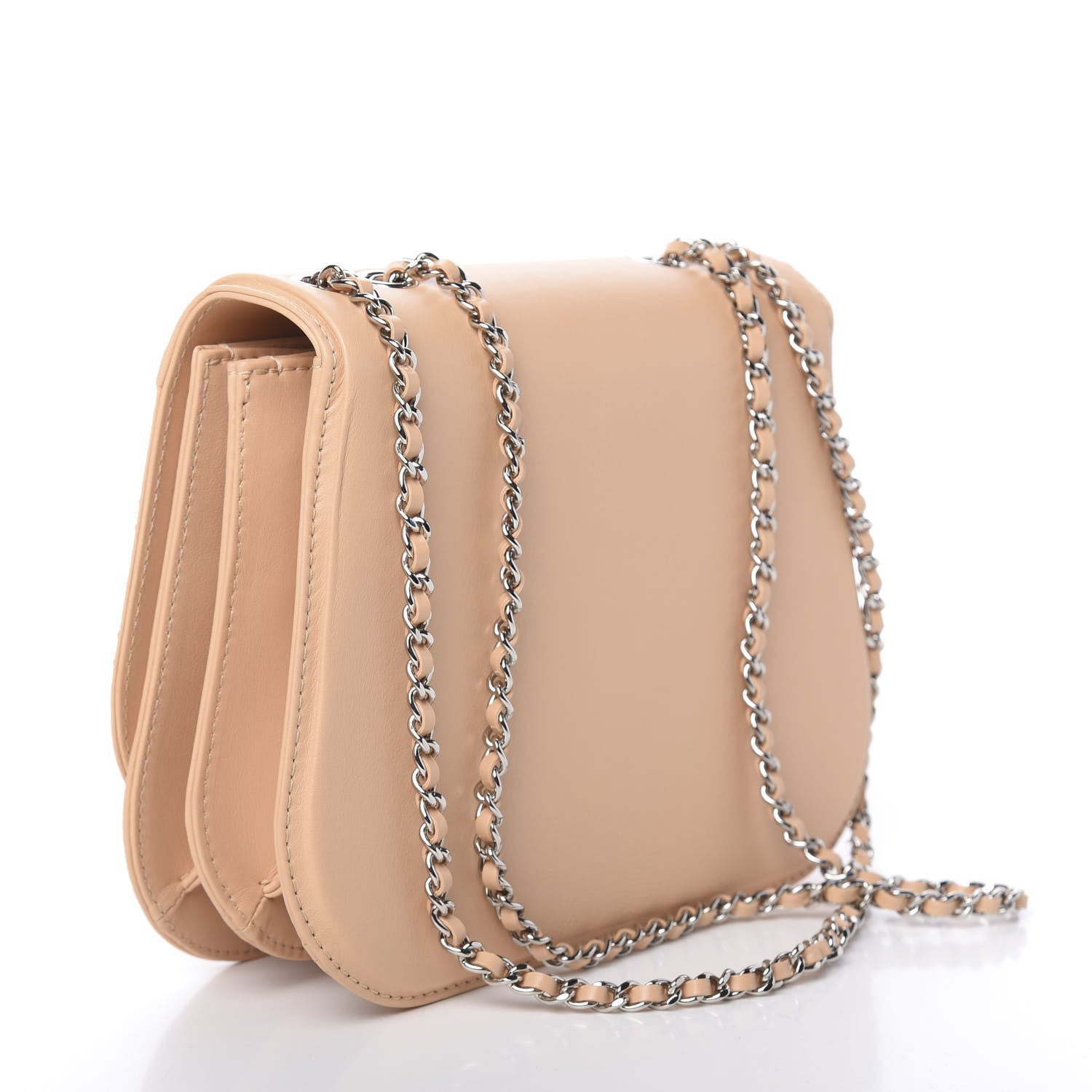 Chanel Calfskin Medium Braided Chic Flap Beige 3 of 11
