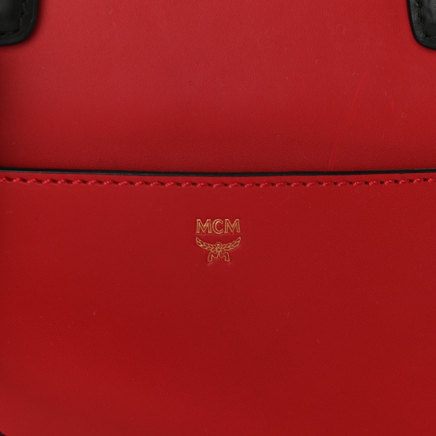 MCM Calf Hair Calfskin Medium Milla Convertible Backpack Leopard Red 6 of 8